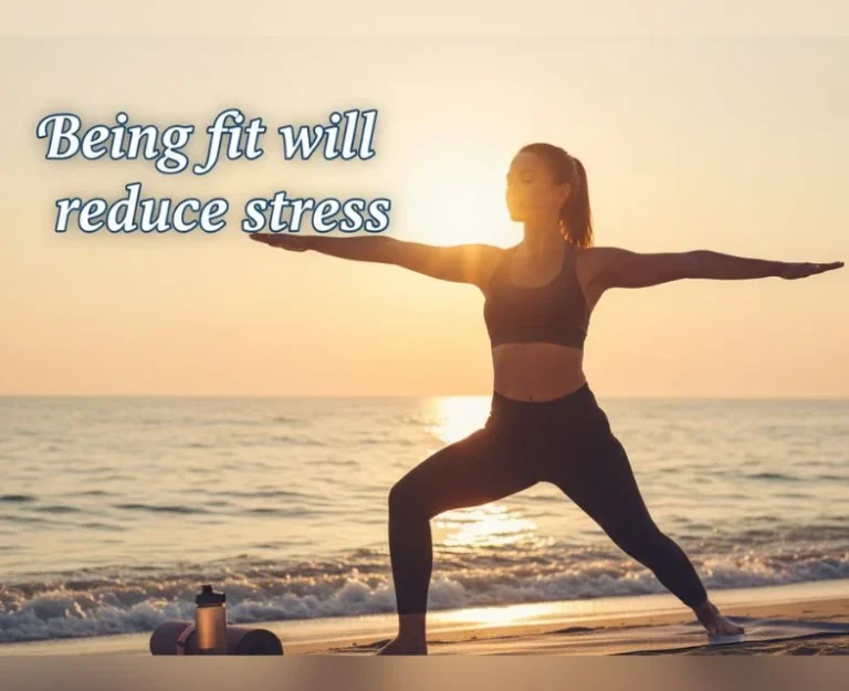 Healthy breakfast with fruits and oats supporting a stress-free and active lifestyle