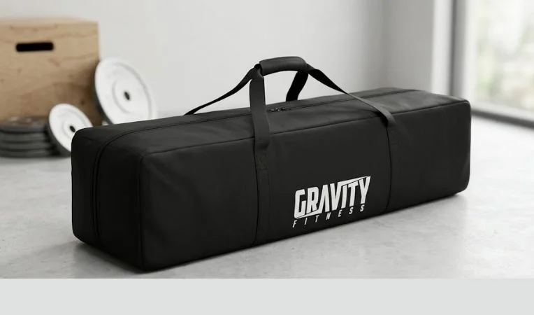 alt="healthy lifestyle products — gravity fitness 
portable pull up rack bag"