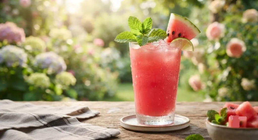 Watermelon mint hydrating drink with electrolytes for weight loss
